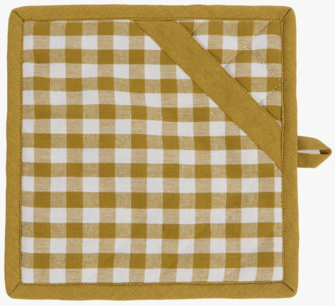 OLIVIA apron, glove and pot holder set