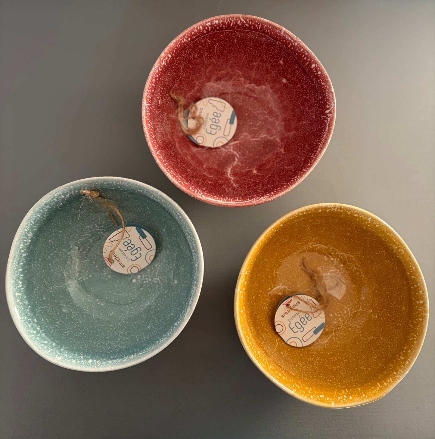 Ensemble de trois bols EGEE