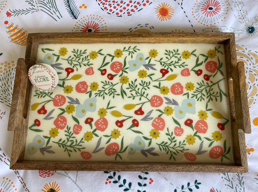 Plateau en bois FLORE