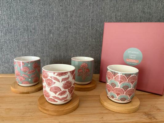 Coffret de 4 tasses expresso TILLY