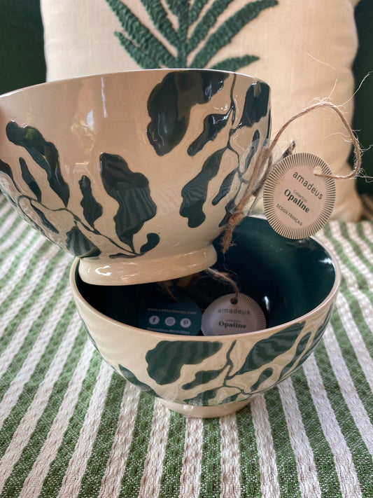 Ensemble de deux bols OPALINE